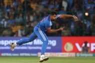 Avesh Khan on his follow-through: India v Australia - T20I Series: Game 5